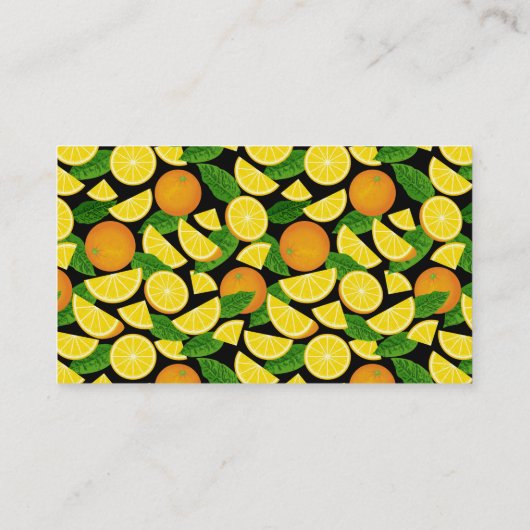 Halve Sinaasappel Visitekaartje (Achterkant)