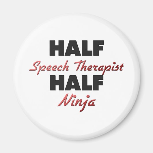 Halve Speech Therapist Half Nija Magneet (Voorkant)