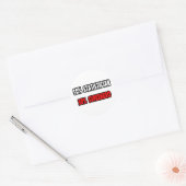 Halve statisticus... Halve superheld Ronde Sticker (Envelop)