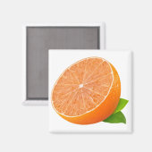 Halve tangerine magneet (Voorkant / Achterkant)