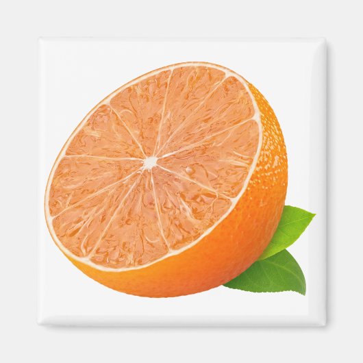 Halve tangerine magneet (Voorkant)
