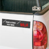 Halve techie, halve ninja bumpersticker (Op Truck)