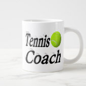 halve tekst van Tennis Coach Grote Koffiekop (Rechts)