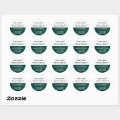 Halve Textuur en Wit 02 Bedrijfs/Profiel Ronde Sticker (Vel)