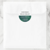 Halve Textuur en Wit 02 Bedrijfs/Profiel Ronde Sticker (Tas)