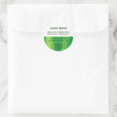 Halve Textuur en Wit 07 Bedrijfs/Profiel Ronde Sticker (Tas)