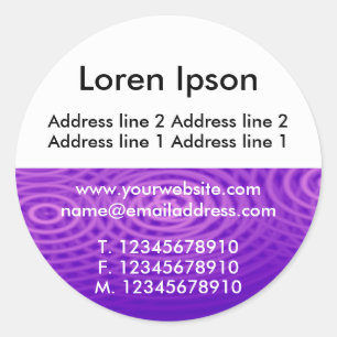 Halve Textuur en Wit 09 Zaken/Profiel Ronde Sticker