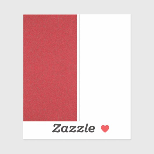 Halve textuur tomatenrood vinyldecal – sticker (Vel)