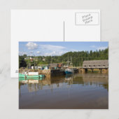 Halve tij in de baai van Fundy op St. Martins, New Briefkaart (Voorkant / Achterkant)