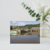 Halve tij in de baai van Fundy op St. Martins, New Briefkaart (Staand voorkant)