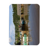 Halve tij in de baai van Fundy op St. Martins, New Magneet (Verticaal)