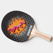 Halve Tone BAM. Superheld persoonlijke peddel Tafeltennisbatje (Zijkant)