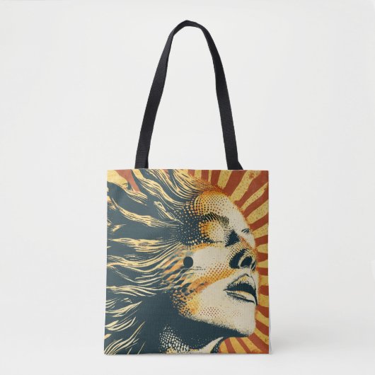 Halve toon tote bag (Voorkant)