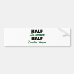 Halve uitvinder Zombie-laag Bumpersticker