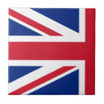 Halve Union Jack Tegeltje<br><div class="desc">Twee van deze tegels kunnen worden gebruikt om één Union Jack te maken.</div>