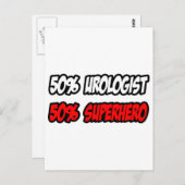 Halve uroloog... Halve superheld Briefkaart (Voorkant / Achterkant)