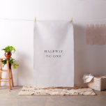 Halve Verjaardag Foto Prop 6 maanden Verjaardag Stof<br><div class="desc">Vier de 6 maanden verjaardag van je kleintje in stijl met onze charmante "Halfway to One" banner! Gemaakt van hoogwaardige materialen, deze levendige banner is perfect voor het toevoegen van een feestelijke touch aan uw mijlpaal viering. Gemakkelijk op te hangen en visueel opvallend, het is een ideale achtergrond voor het...</div>