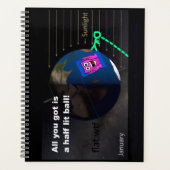 Halve verlichte bal! planner (Voorkant)