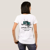 Halve vrachtwagen groen t-shirt (Achterkant volledig)