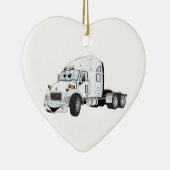 Halve vrachtwagencabine wit keramisch ornament (Rechts)