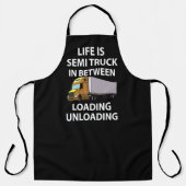 Halve vrachtwagens vrachtwagenchauffeur schort (Voorkant)