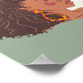 Halve vrouw half maan poster (Hoek)