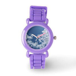 Halve werveling van wolken horloge