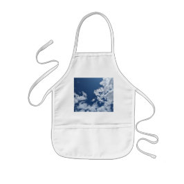 Halve werveling van wolken kinder schort