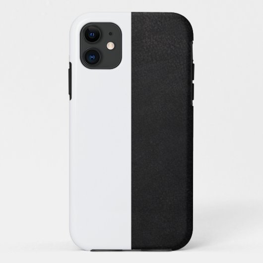 halve witte halve zwarte badmuts bandana Case-Mate iPhone case (Achterkant)