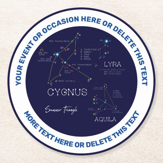 Halve zeemijlen ronde kartonnen onderzetter (Voorkant)