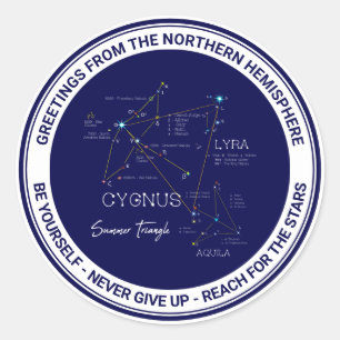 Halve zeemijlen ronde sticker