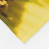 Halve zonnebloem fleece deken (Hoek)