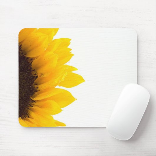 Halve zonnebloem muismat (Met muis)