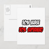Halve zuster... halve superheld briefkaart (Voorkant / Achterkant)