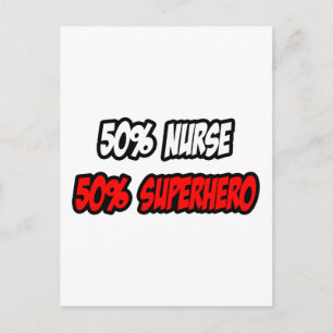 Halve zuster... halve superheld briefkaart