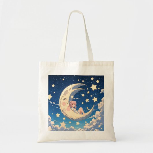 Halvemaan Dromer Tote Bag (Voorkant)