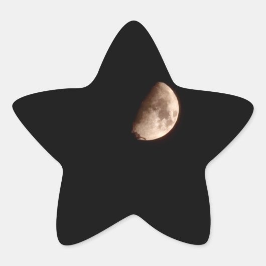 halvemaan ster sticker (Voorkant)