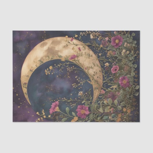 HALVEMAAN TUIN DECOUPAGE TISSUE PAPIER (Voorkant)