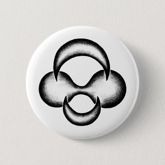 Halvemaangeboorte Ronde Button 5,7 Cm (Voorkant)
