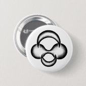 Halvemaangeboorte Ronde Button 5,7 Cm (Voorkant /achterkant)
