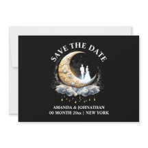 Halvemaanmaan hemelse elegante  luna 5x7