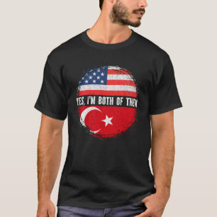 HalverAmerikaans halfAmerikaans - Turks - VS - vla T-shirt