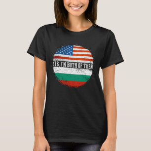 HalverAmerikaans halfBulgaars Vlag Bulgarije T-shirt