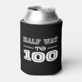 Halverwege 100 Grappige 50ste Verjaardag Blikjeskoeler (Blikje Voorkant)