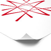 Halverwege de eeuw Atomic Martini Art Print Perfect Poster (Hoek)