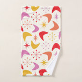 Halverwege de eeuw Boomerang en Atomic Starbursts Bad Handdoek (Handdoek)