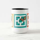 Halverwege de eeuw briesblokken met beestjes mok (Midden)