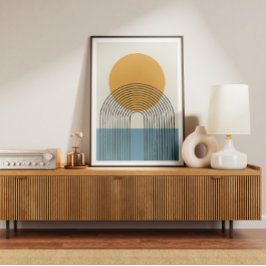 Halverwege de eeuw minimale boog II Poster