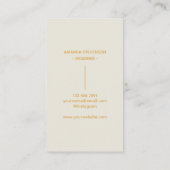 Halverwege de eeuw minimale boog II Visitekaartje (Achterkant)