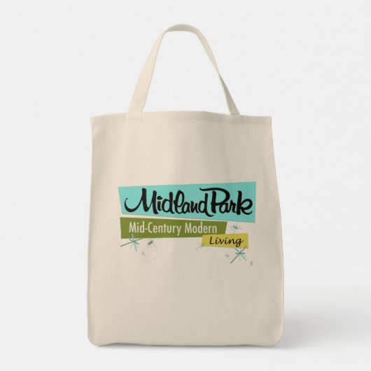  halverwege de eeuw modern tote bag (Achterkant)